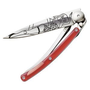 Deejo Pin Up Red Knife