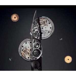 Deejo Watch Movement Key Ring Knife Inspiration 15g