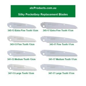 Silky Pocketboy Replacement Blades in both straight and curved styles.