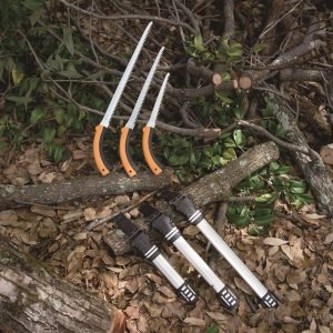 Silky Tsurugi Three Medium Tooth Saws and Scabbards