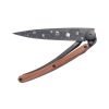 Deejo Tattoo Astro Knife - Black Coralwood Open