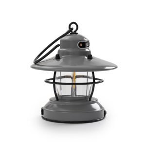 Barebones Edison Mini Lantern Slate Grey