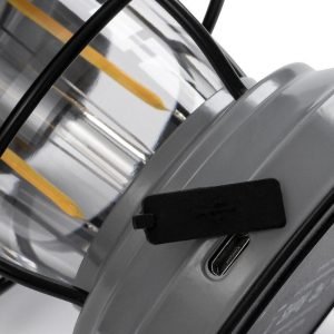 Barebones Edison Mini Lantern Slate Grey USBport