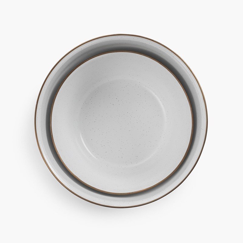 Barebones Enamel Mixing Bowl Set Eggshell2