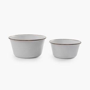 Barebones Enamel Mixing Bowl Set Eggshell3