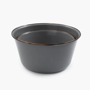 Barebones Enamel Mixing Bowl Set Slate Grey2