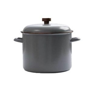 Barebones Enamel Stockpot Slate Grey1