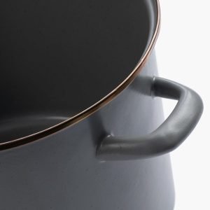 Barebones Enamel Stockpot Slate Grey2