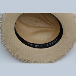Panama Hat Fray Ivory Inside