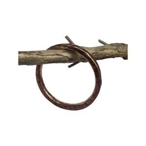 circular battered bangle - copper - large_hanging