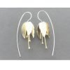 Alan Myerson Silver & Gold Plated Flower Earrings