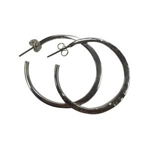 Medium Battered Flattened HoopsFront 2