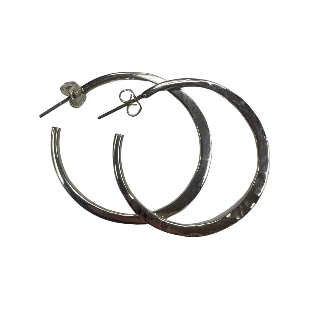 Medium Battered Flattened HoopsFront 2