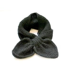 Pull Through Alpaca Scarf Black