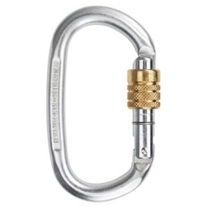 EDL Steel Oval Screwgate silver