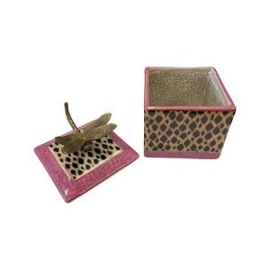 Jungle Jaguar Trinket Box - Pink