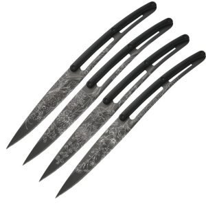 Deejo Bistro Titanium Blossom Knives