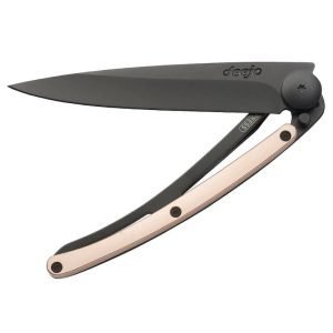 Deejo Black with Rose Gold Handle