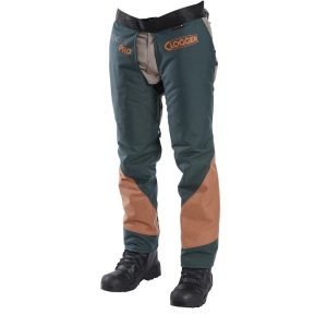 DefenderPRO Tough Chainsaw Chaps Arborist Edition with 360 Calf Protection Clipped