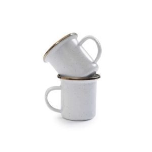 Barebones Camping Enamel Espresso Cups Eggshell