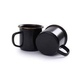 Barebones Enamel Cups - Charcoal