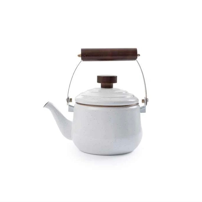 Barebones Enamel Teapot - Eggshell