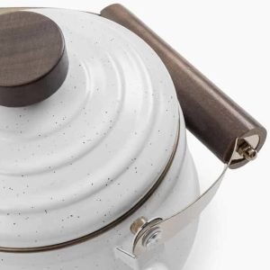 Camping Enamel Teapot - Eggshell