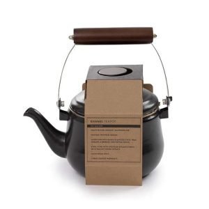 Charcoal Enamel Teapot