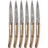 Deejo Set 6 Steak Knives Titanium Blossom