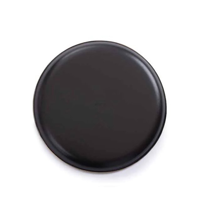 Enamel Deep Plate Charcoal by Barebones