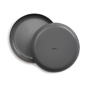 Enamel Deep Plate Slate Grey