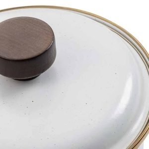 Enamel Saucepan - Eggshell