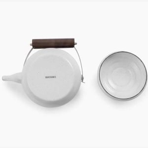 Enamel Teapot - Eggshell by Barebones