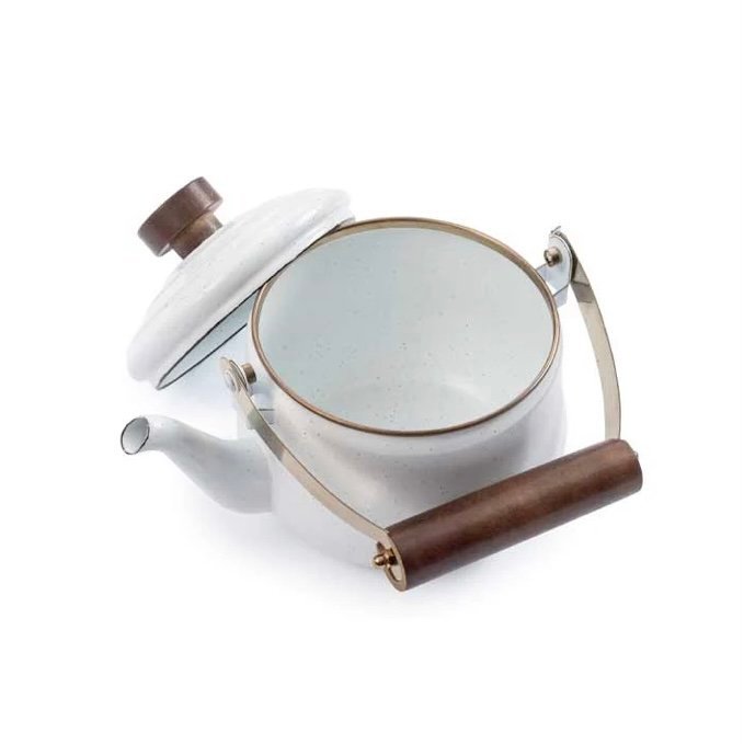 Enamel Teapot - Eggshell