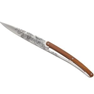 Steak Knives Mirror Blossom with Coralwood Handle