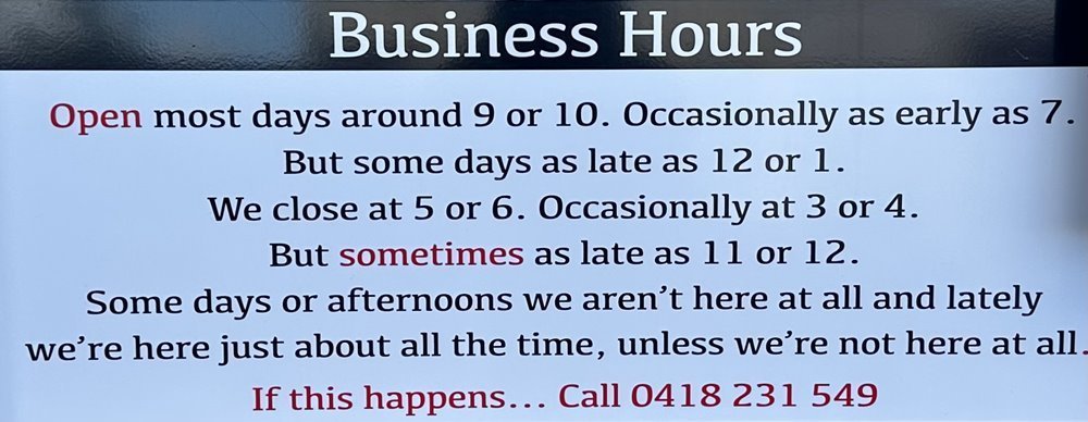 atcProducts Business Hours