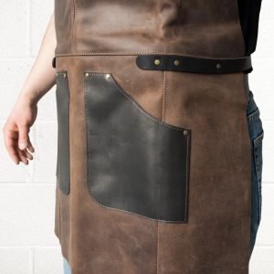 Beavercraft Brown & Black Leather Apron