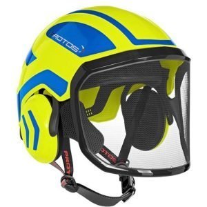 PROTOS Arborist Helmet F39 Neon Yellow Blue