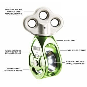 Rook Triple Attachement Swivel Pulley