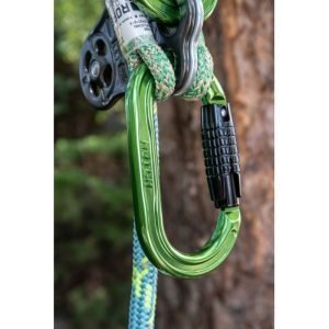 Black and Green NOTCH Oval Carabiner