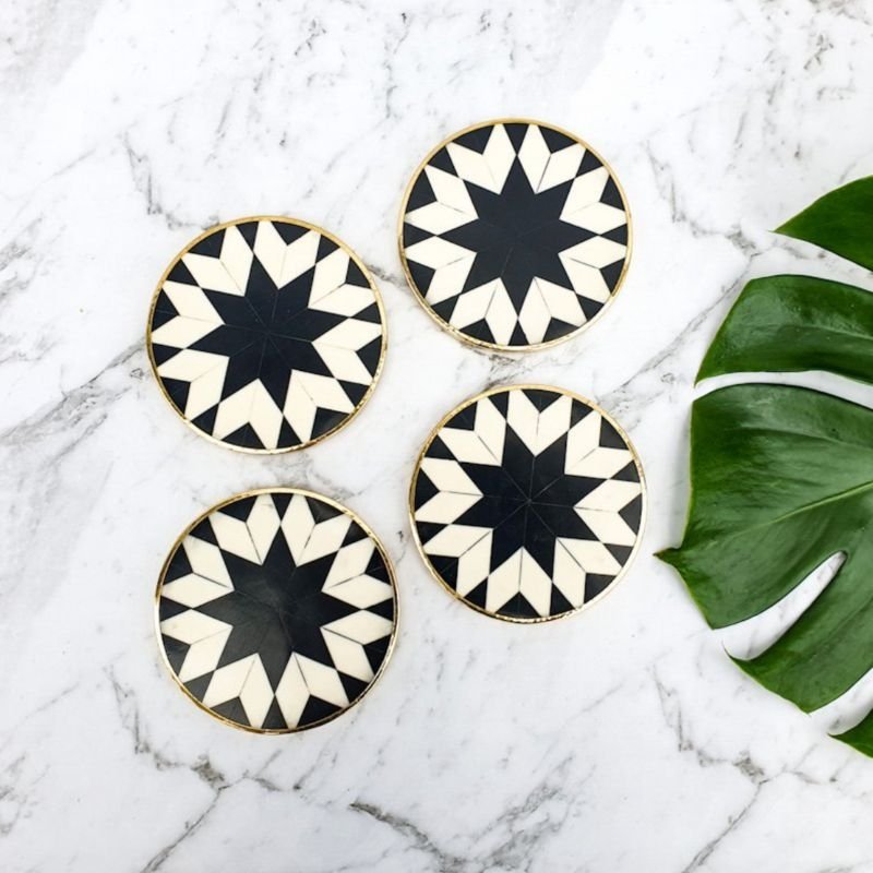 Bone Inlay Coasters