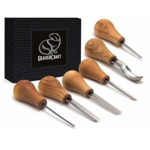 BeaverCraft Palm Carving Tool Set