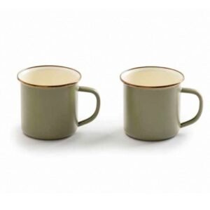 Barebones Camp Mugs Set of 2 - Olive Drab
