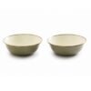 Barebones Enamel 2 - Tone Bowl Set - Olive Drab