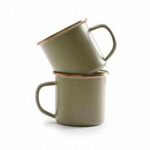 Barebones Set of 2 Mug Set - Olive Drab