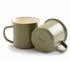 Enamel 2-Tone Mug Set - Olive Drab